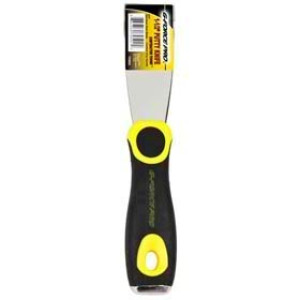 G-FORCE 70502 1-1/2" STIFF STAINLESS STEEL PUTTY KNIFE ERGO GRIP HANDLE