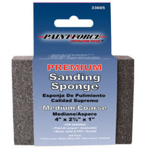 PAINT-FORCE 33600 2-5/8" X 3-7/8" MEDIUM/FINE GRAY STANDARD SANDING BLOCK