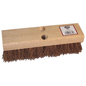 DQB 08750 10" PALMYRA DECK SCRUB BRUSH 2" TRIM WITH 1 TAPERED/1 THREADED HOLE