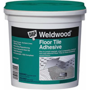 DAP 00136 WELDWOOD CLEAR SET FLOOR TILE ADHESIVE