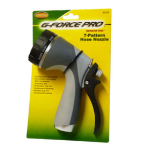 G-FORCE 53128 DELUXE 7 PATTERN INSULATED HOSE NOZZLE CARDED