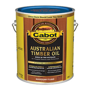 CABOT 19459.007 MAHOGANY FLAME AUSTRALIAN TIMBER OIL WOOD FINISH VOC OIL