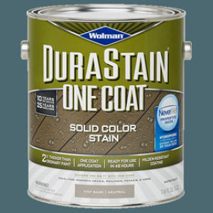 WOLMAN DURA STAIN 288073 ONE COAT NEUTRAL BASE STAIN EXTERIOR SOLID COLOR