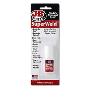 J-B WELD 33106 6G SUPERWELD INSTANT SETTING SUPER GLUE WITH BRUSH ON CAP