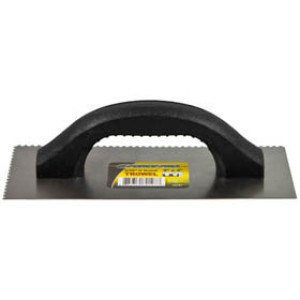 G-FORCE 70107 3/32" U-NOTCHED TROWEL 9" X 4" PLASTIC HANDLE
