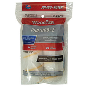 WOOSTER JUMBO-KOTER PRO/DOO-Z RR303 4-1/2" X 1/2" WOVEN ROLLER COVER 2-PACK