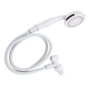 PLUMB PAK K745WH HANDHELD SHOWER KIT 5 FUNCTION WHITE WITH 60" HOSE