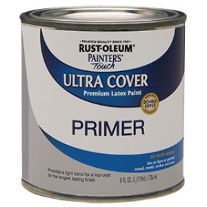 RUST-OLEUM PAINTER'S TOUCH 1980730 ULTRA COVER FLAT GRAY PRIMER LATEX PAINT