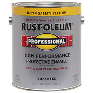 RUST-OLEUM PROFESSIONAL K7744402 GLOSS SAFETY YELLOW ENAMEL 400 VOC OIL BASED