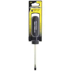 G-FORCE 21414 1/4" X 4" ERGO GRIP SLOTTED SCREWDRIVER
