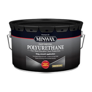 MINWAX 319110000 FAST-DRYING POLYURETHANE 350 VOC CLEAR SEMI-GLOSS