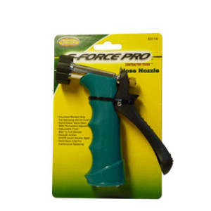 G-FORCE 53114 INSULATED PISTOL GRIP HOSE NOZZLE THREADED FRONT BRASS VALVE