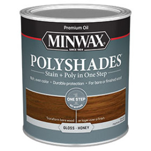 MINWAX 614960444 496 POLYSHADES GLOSS HONEY WOOD STAIN