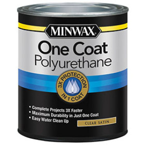 MINWAX 356050000 ONE COAT SATIN POLYURETHANE