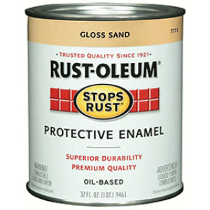 RUST-OLEUM STOPS RUST 7771502 GLOSS PROTECTIVE ENAMEL SAND