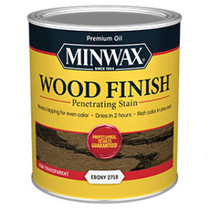 MINWAX 70013444 2718 EBONY WOOD FINISH PENETRATING STAIN