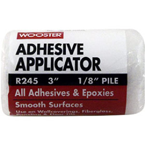 WOOSTER 64293 R245-3 3" X 1/8" ADHESIVE APPLICATOR SMOOTH SURFACE