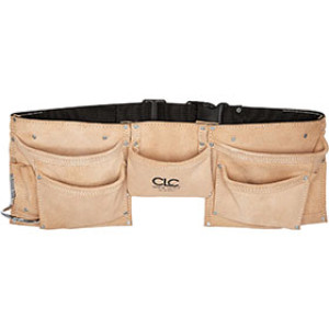 CLC 1370X3 8 POCKET PRO HEAVY DUTY SUEDE WORK APRON 26373