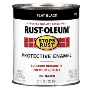 RUST-OLEUM STOPS RUST 7776502 PROTECTIVE ENAMEL FLAT BLACK
