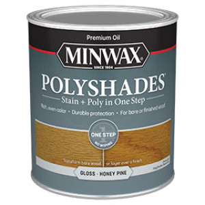 MINWAX 61410444 410 POLYSHADES GLOSS HONEY PINE STAIN