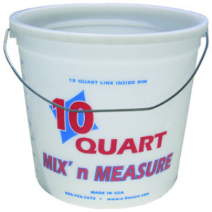 ENCORE 1001038 10 QUART MIX'N MEASURE RINGFREE PAIL WITH WIRE HANDLE