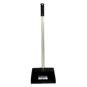 G-FORCE 44493 12" BLACK LOBBY DUST PAN WITH HANDLE