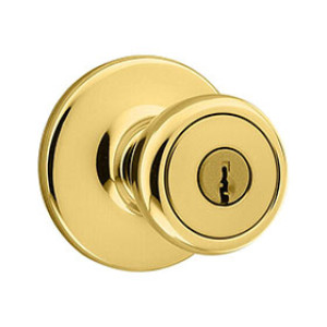 KWIKSET 400T 3 CP K6 V1 94002-828 BRASS KEYED ENTRY LOCK