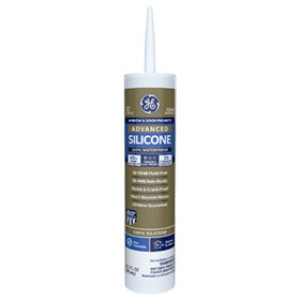 GE 5000 2811092 10.1 OZ CLEAR ADVANCED SILICONE II WINDOW & DOOR SEALANT