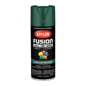 KRYLON K02789007 FUSION ALL-IN-ONE GLOSS HUNTER GREEN 12 OZ INDOOR - OUTDOOR