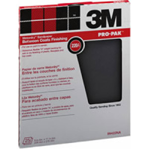 3M 99422 WET OR DRY 9" X 11" 220A SANDPAPER (25PK)