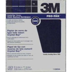 3M 02433 EMERY CLOTH 9" X 11" COARSE GRIT SHEETS 50 PACK