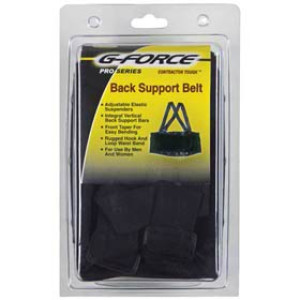 G-FORCE 10024 X-LARGE ELASTIC BACK SUPPORT BELT FITS WAIST SIZES 46" TO 56"