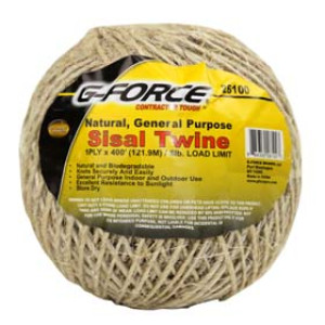 G-FORCE 26100 400' 1-PLY SISAL TWINE 5 LB LOAD