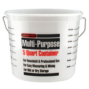 IPL 1123068 NATURAL #55CLR 5 QT MULTI-PURPOSE PAIL W/ REINFORCED RIM