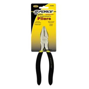 G-FORCE 21240 7" LINESMAN'S PLIERS ERGO GRIP HANDLE