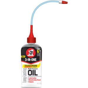 WD-40 3-IN-ONE 100703 4 OZ MULTI PURPOSE OIL WITH TELESCOPING MARKSMAN SPOUT