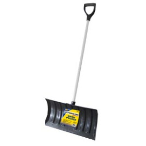 G-FORCE 52970 21" POLY SNOW PUSHER D-GRIP STEEL TUBE HANDLE