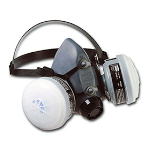 HONEYWELL RAP-74034 SILICONE HALF MASK RESPIRATOR PAINT SPRAY LARGE W/OV/95