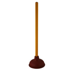 PLUMB PAK PP845-4 PLUNGER 6" RED FORCE CUP WITH 19" HANDLE