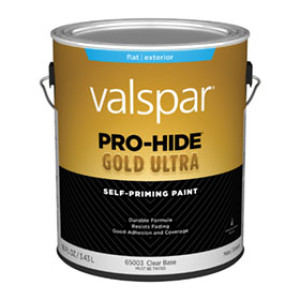 VALSPAR 65003.007 PRO-HIDE GOLD ULTRA FLAT CLEAR BASE EXTERIOR ACRYLIC PAINT