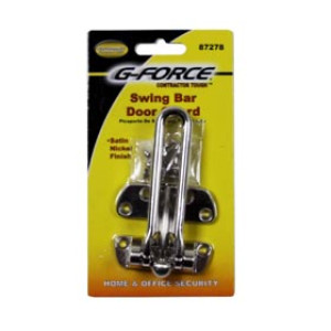 G-FORCE 87278 FOLD OVER DOOR GUARD SATIN NICKEL FINISH