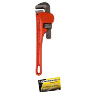 G-FORCE 24051 10" STEEL PIPE WRENCH I-BEAM HANDLE