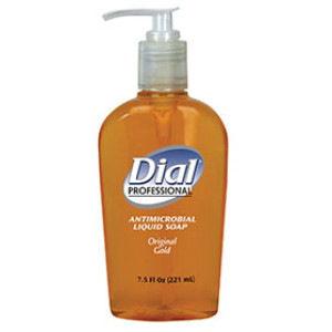 DIAL 84014 7.5 OZ ORIGINAL GOLD LIQUID ANTIMICROBIAL SOAP DECORATIVE PUMP