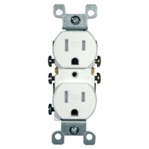 LEVITON N02-T5320-00W TAMPER RESISTANT 15A GRD OUTLET WHITE