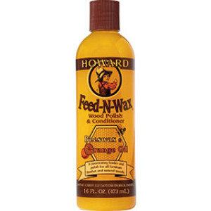 HOWARD FW0016 FEED-N-WAX WOOD POLISH & CONDITIONER BEES WAX & ORANGE OIL