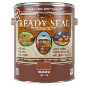 READY SEAL 130 MAHOGANY EXTERIOR WOOD STAIN AND SEALER GALLON
