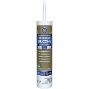 GE 5010 2811093 10.1 OZ WHITE ADVANCED SILICONE II WINDOW & DOOR SEALANT