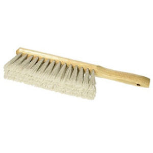 DQB 08804 8" GREY FLAGGED SYNTHETIC COUNTER DUSTER BRUSH WITH HANG-UP HOLES