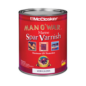 MCCLOSKEY MAN O'WAR 6539.005 GLOSS EXTERIOR MARINE SPAR VARNISH 275 VOC