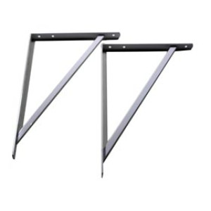 G-FORCE 41121 12" X 8" WHITE HEAVY DUTY SHELF BRACKET